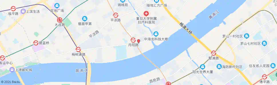 上海杨树浦路江浦路_公交站地图_上海公交_妙搜公交查询2025