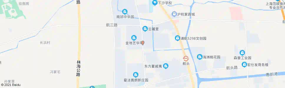上海航鹤路方窑路_公交站地图_上海公交_妙搜公交查询2025