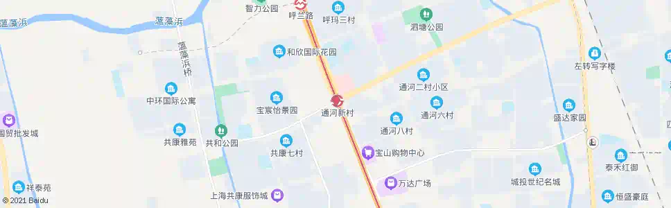 上海共和新路长江西路_公交站地图_上海公交_妙搜公交查询2025