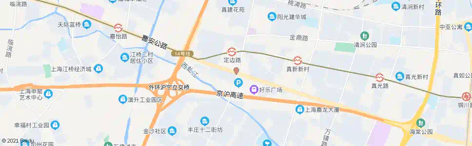 上海曹安路定边路_公交站地图_上海公交_妙搜公交查询2025