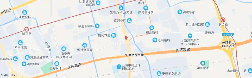 上海沪南公路康桥路(康桥)_公交站地图_上海公交_妙搜公交查询2025
