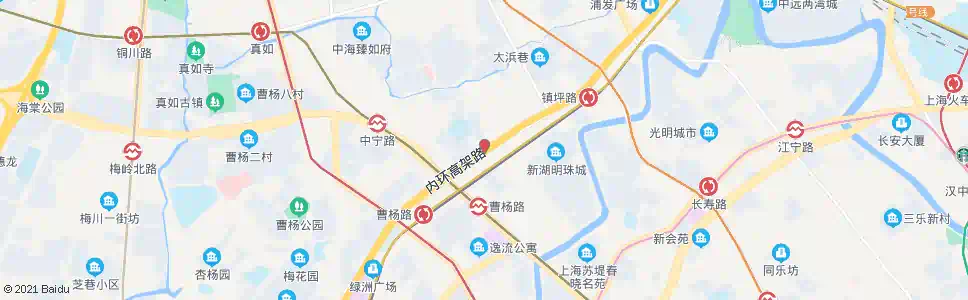 上海中山北路陆家宅_公交站地图_上海公交_妙搜公交查询2025