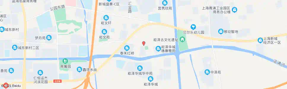 上海青湖东路崧淀二路_公交站地图_上海公交_妙搜公交查询2025