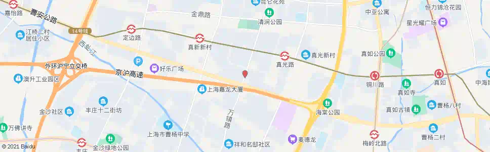 上海曹安路万镇路_公交站地图_上海公交_妙搜公交查询2025