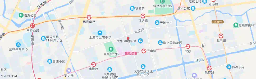 上海下南路北艾路_公交站地图_上海公交_妙搜公交查询2025