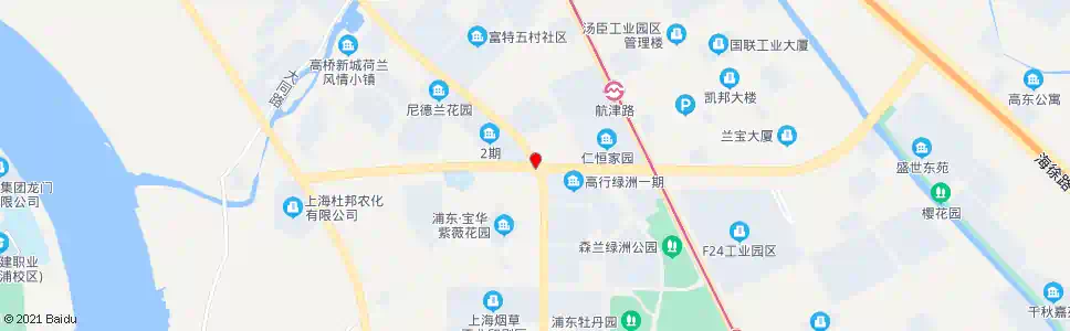 上海张杨北路航津路_公交站地图_上海公交_妙搜公交查询2025