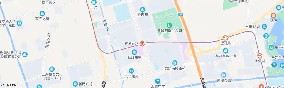 上海环城北路环城东路_公交站地图_上海公交_妙搜公交查询2025