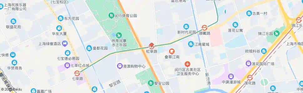 上海虹莘路站_公交站地图_上海公交_妙搜公交查询2025