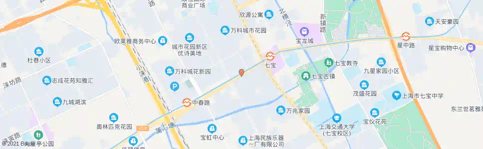 上海沪松公路七莘路_公交站地图_上海公交_妙搜公交查询2025