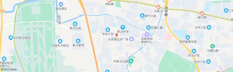 上海仙霞西路淞虹路_公交站地图_上海公交_妙搜公交查询2025