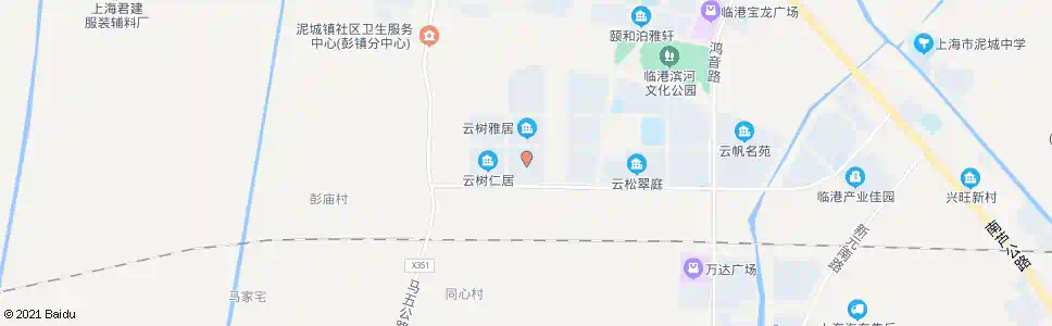 上海云树欣居_公交站地图_上海公交_妙搜公交查询2025