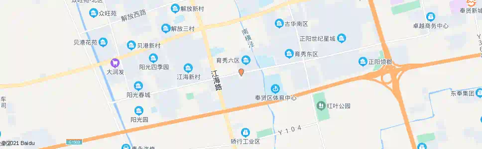 上海环城南路古华路(体育中心)_公交站地图_上海公交_妙搜公交查询2025