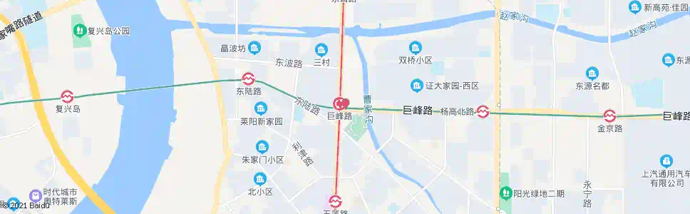 上海巨峰路站_公交站地图_上海公交_妙搜公交查询2025