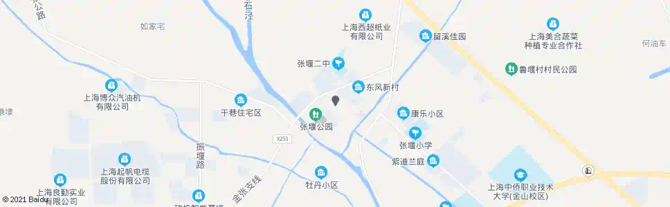 上海张堰中小学校_公交站地图_上海公交_妙搜公交查询2025