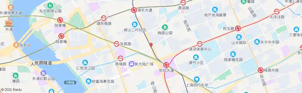 上海商城路东方路_公交站地图_上海公交_妙搜公交查询2025