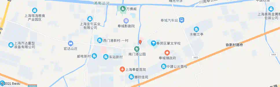 上海奉城中学(招呼站)_公交站地图_上海公交_妙搜公交查询2025