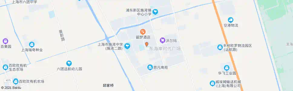 上海施湾三路航城五路(东港幼儿园)_公交站地图_上海公交_妙搜公交查询2025