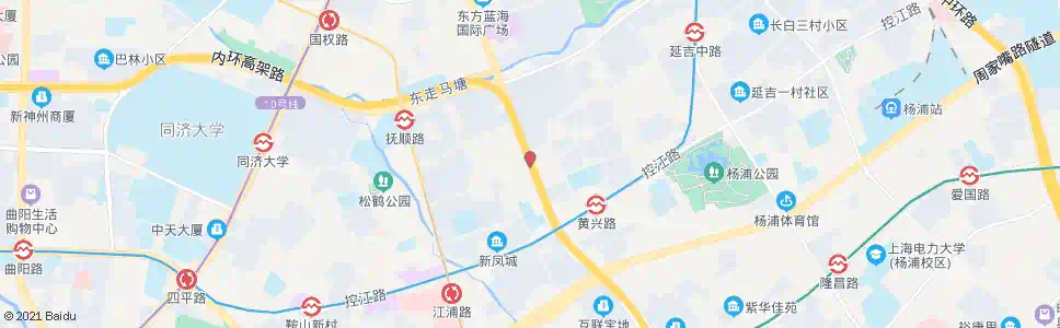 上海延吉西路黄兴路_公交站地图_上海公交_妙搜公交查询2025