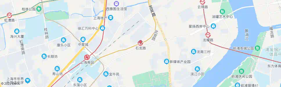 上海石龙路地铁站_公交站地图_上海公交_妙搜公交查询2025