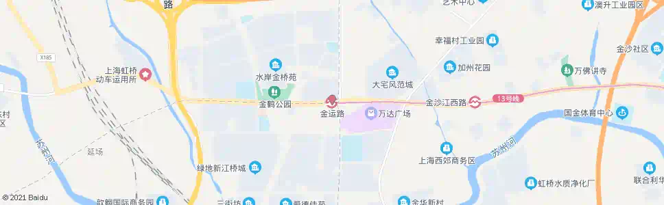 上海金运路站_公交站地图_上海公交_妙搜公交查询2025