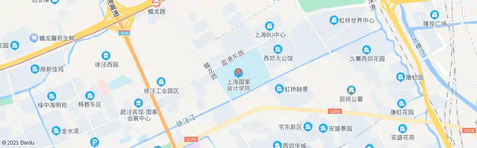 上海盈港东路诸光路(国家会计学院)_公交站地图_上海公交_妙搜公交查询2025