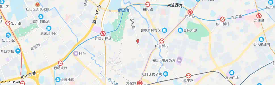 上海欧阳路四达路_公交站地图_上海公交_妙搜公交查询2025