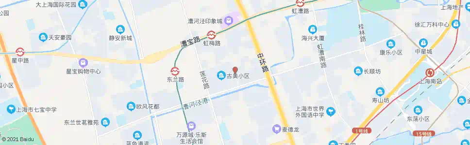 上海古美路东兰路_公交站地图_上海公交_妙搜公交查询2025
