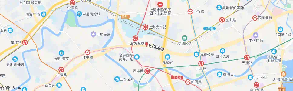 上海天目中路大统路(上海火车站)_公交站地图_上海公交_妙搜公交查询2025