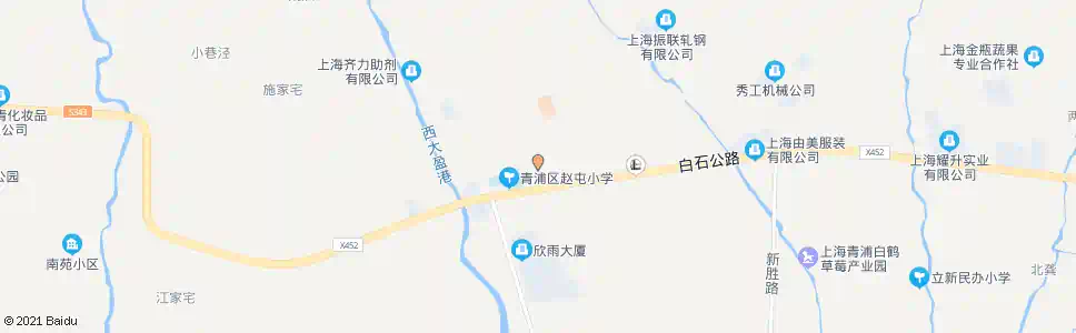 上海新赵路白石公路(赵屯菜场)_公交站地图_上海公交_妙搜公交查询2025
