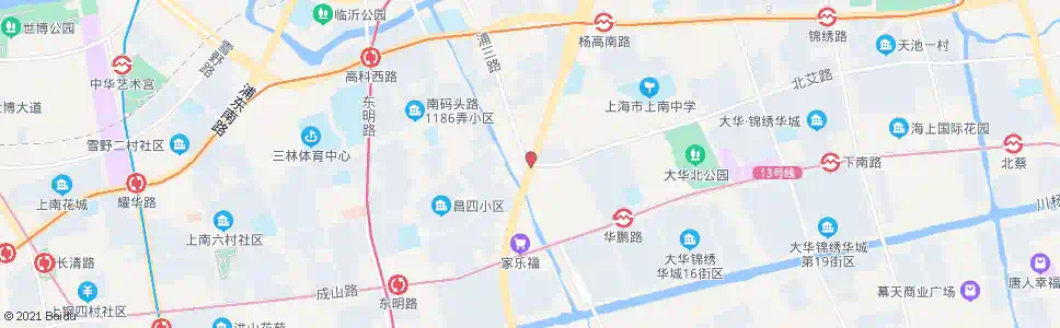 上海北艾路杨高南路(招呼站)_公交站地图_上海公交_妙搜公交查询2025
