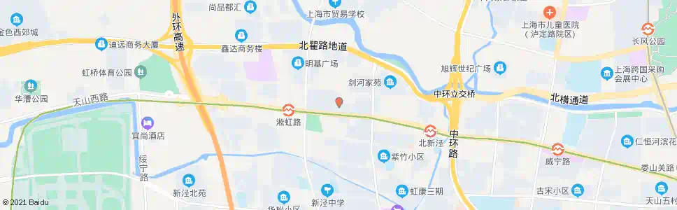 上海平塘路天山西路_公交站地图_上海公交_妙搜公交查询2025
