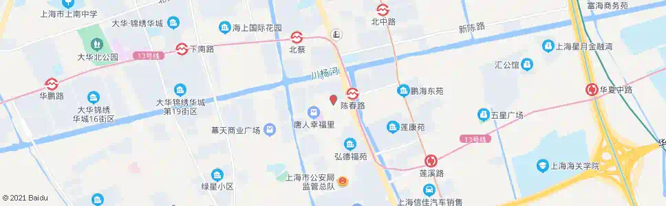 上海鹏飞路陈春路_公交站地图_上海公交_妙搜公交查询2025