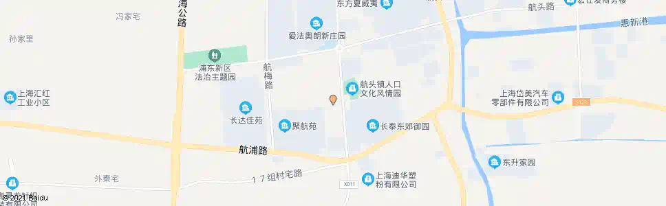 上海航定路航鹤路(古鹤小区)_公交站地图_上海公交_妙搜公交查询2025