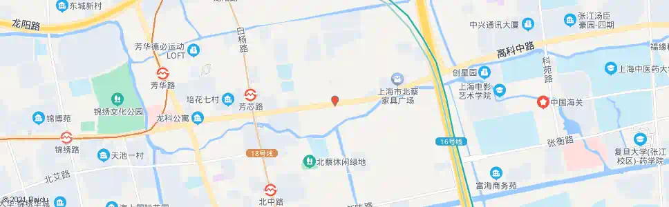 上海高科西路镇中心路_公交站地图_上海公交_妙搜公交查询2025