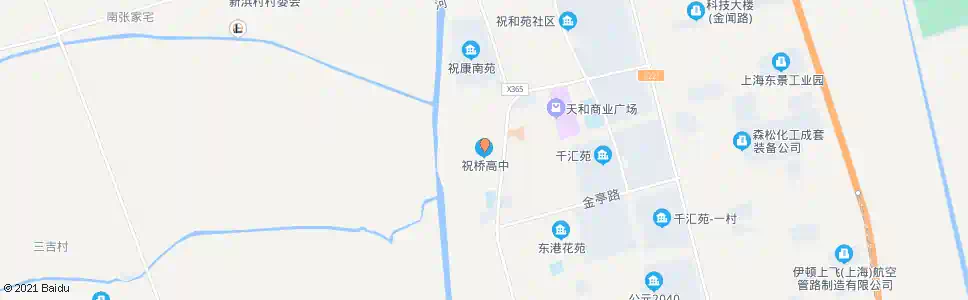 上海祝桥中学(招呼站)_公交站地图_上海公交_妙搜公交查询2025