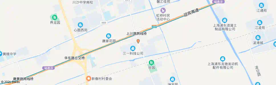 上海川沙路迎宾大道_公交站地图_上海公交_妙搜公交查询2025