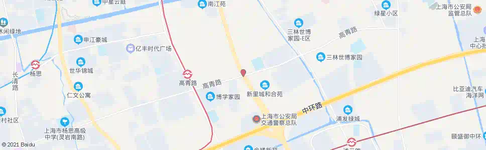 上海高青路杨高南路_公交站地图_上海公交_妙搜公交查询2025