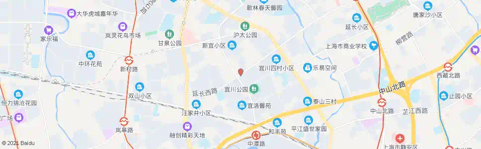 上海宜川二村_公交站地图_上海公交_妙搜公交查询2025