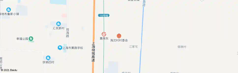 上海海沈村委_公交站地图_上海公交_妙搜公交查询2025