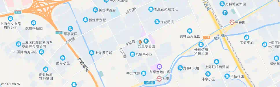上海九亭第四小学_公交站地图_上海公交_妙搜公交查询2025