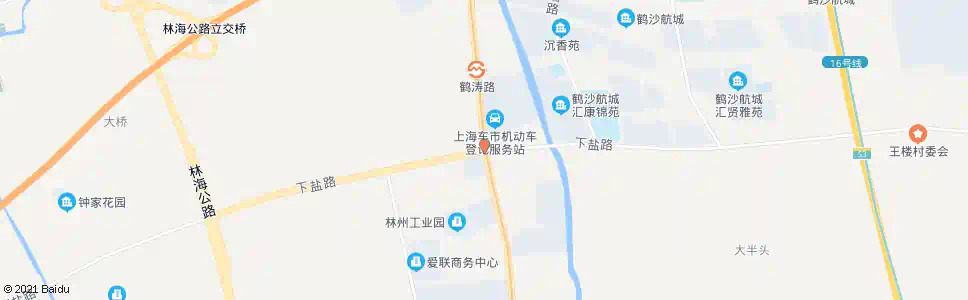 上海沪南公路下盐公路(招呼站)_公交站地图_上海公交_妙搜公交查询2025