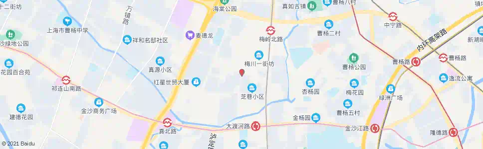 上海梅川路中江路_公交站地图_上海公交_妙搜公交查询2025