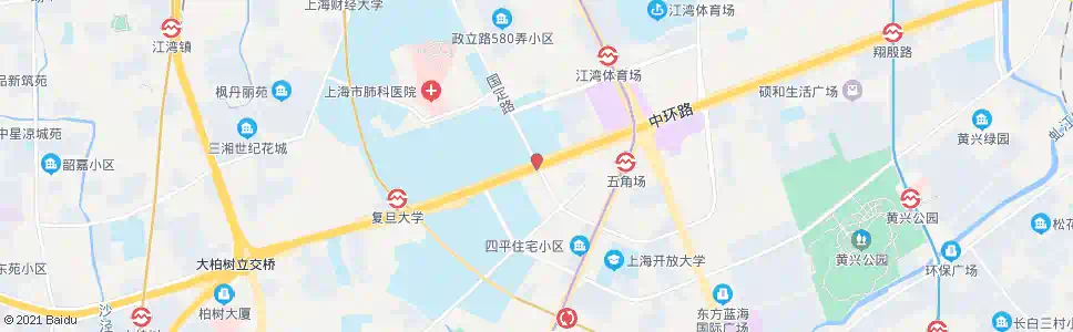 上海邯郸路国定路_公交站地图_上海公交_妙搜公交查询2025