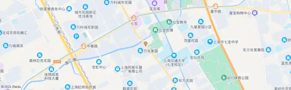 上海七莘路富强路_公交站地图_上海公交_妙搜公交查询2025