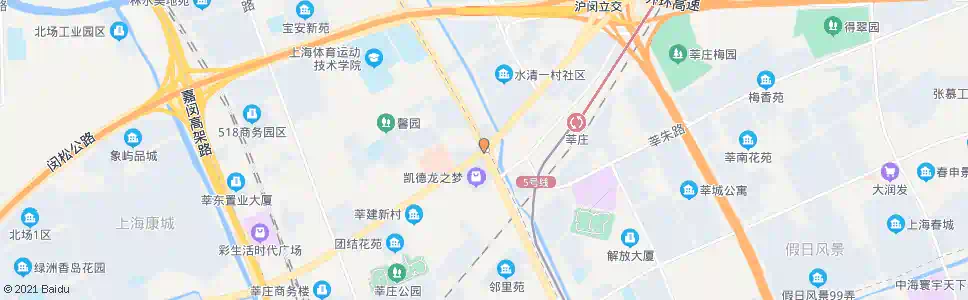上海莘庄(沪闵路莘松路)_公交站地图_上海公交_妙搜公交查询2025