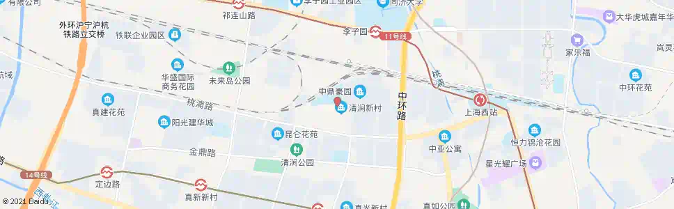 上海清涧路高陵路_公交站地图_上海公交_妙搜公交查询2025