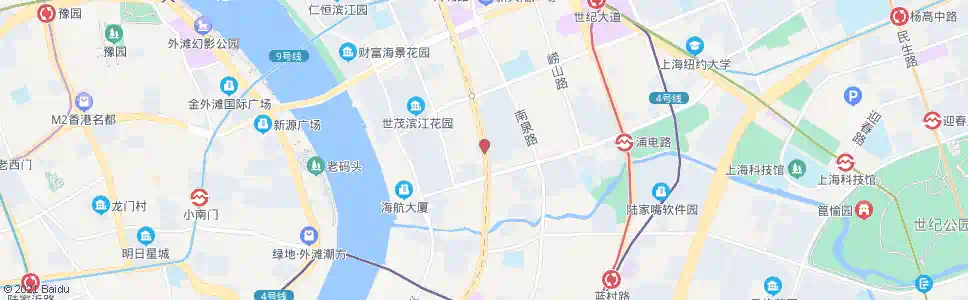 上海浦东南路浦电路_公交站地图_上海公交_妙搜公交查询2025