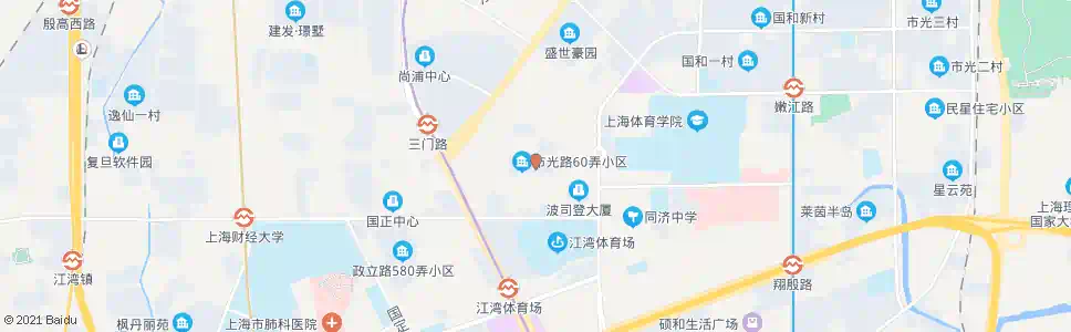上海市光路三门路_公交站地图_上海公交_妙搜公交查询2025