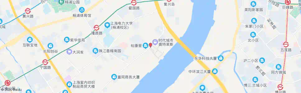 上海杨树浦路内江路_公交站地图_上海公交_妙搜公交查询2025