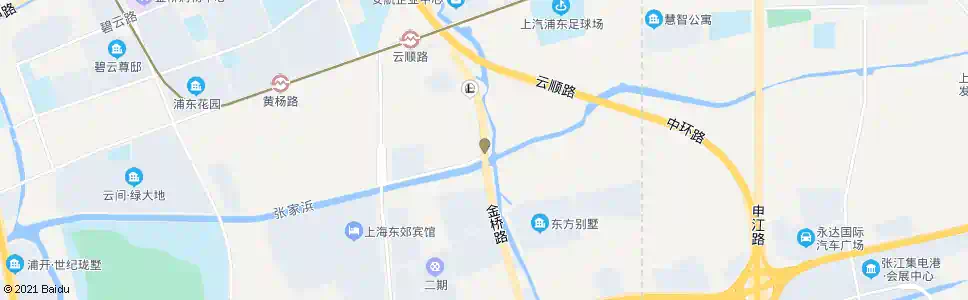 上海金桥路金明路(招呼站)_公交站地图_上海公交_妙搜公交查询2025